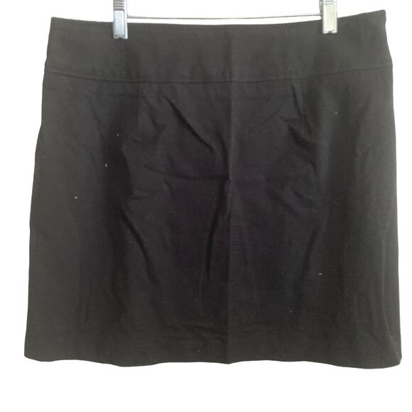 INC International Concepts Mini Skirt Womens Size 12 Black button - Picture 2 of 8